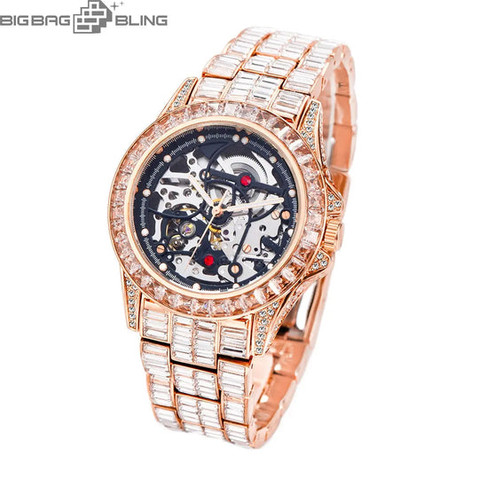 Iced Out Fully automatic machinery Watch BigBagBling