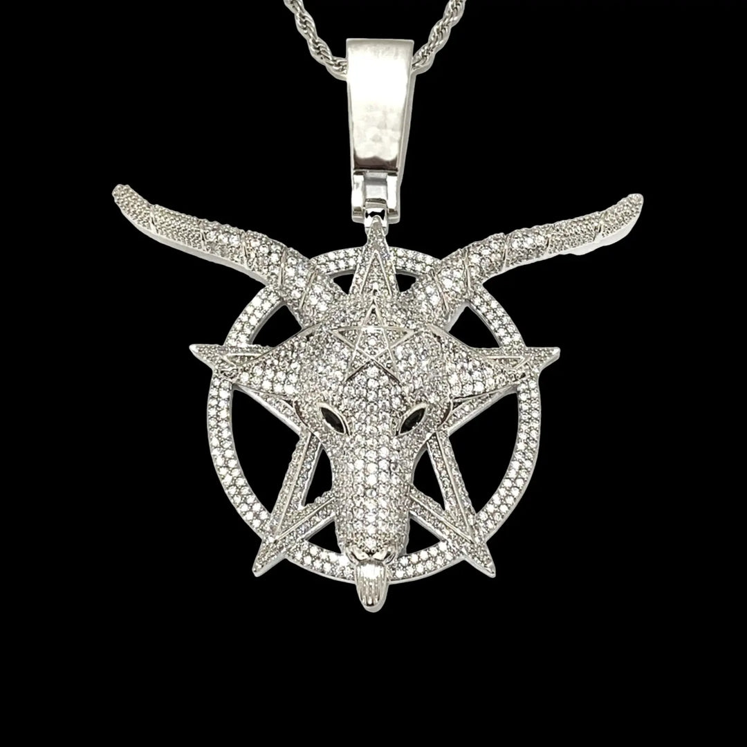 Iced Out Goat head Pendant BigBagBling