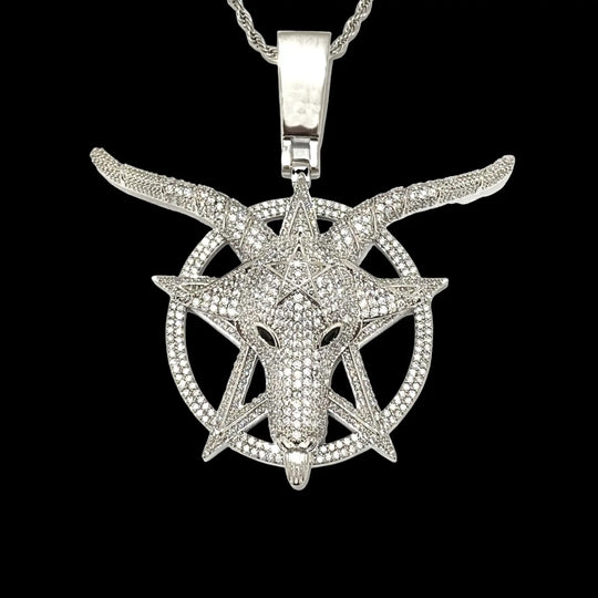 Iced Out Goat head Pendant BigBagBling