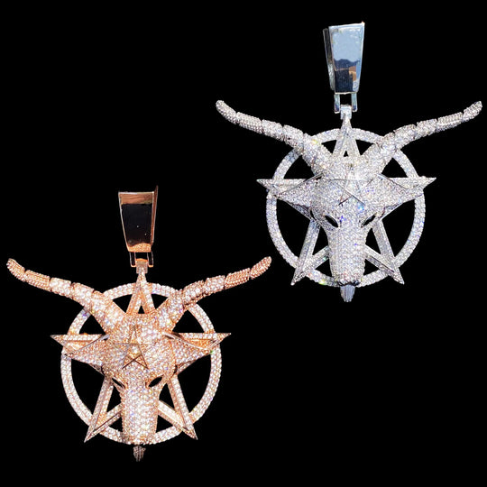 Iced Out Goat head Pendant BigBagBling