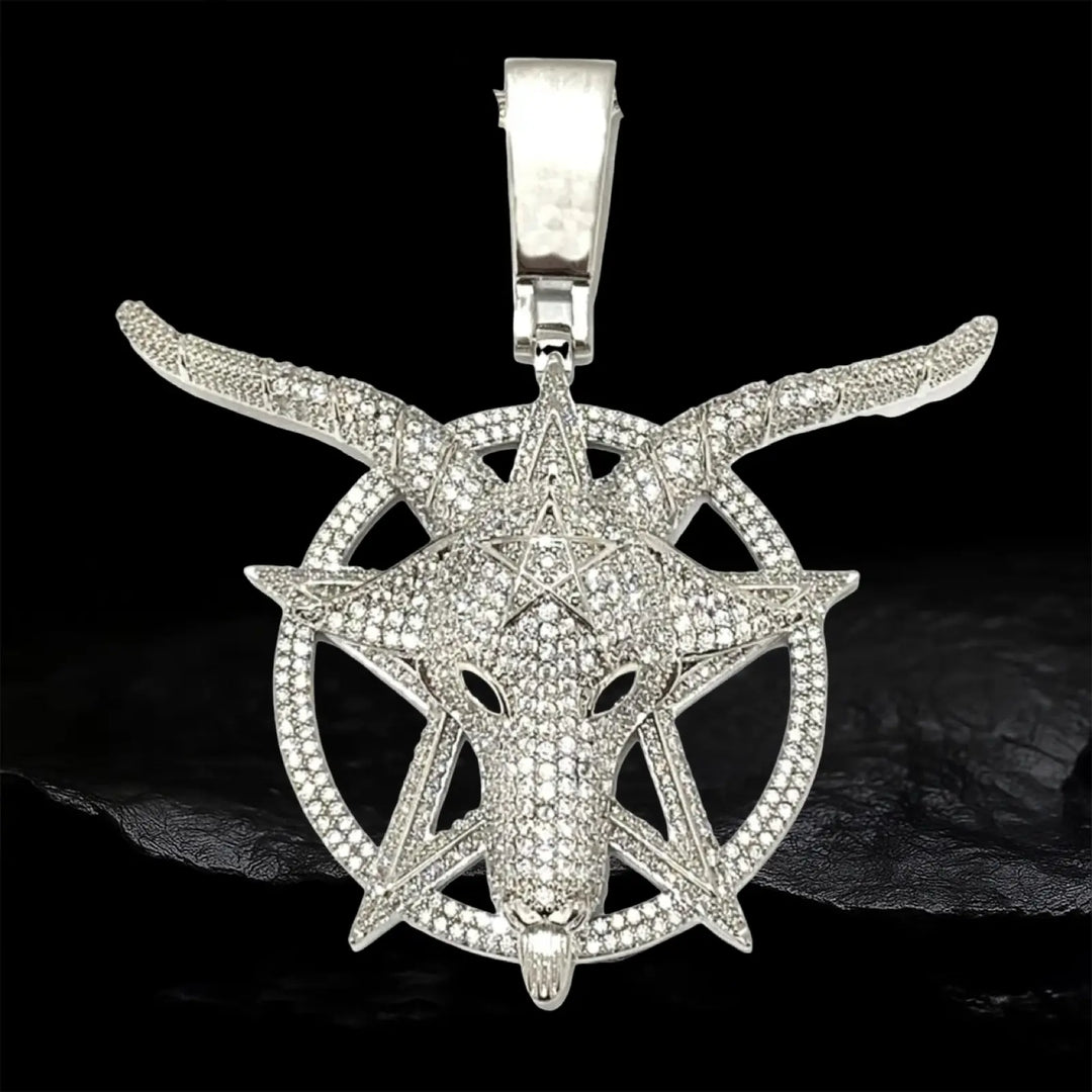 Iced Out Goat head Pendant BigBagBling