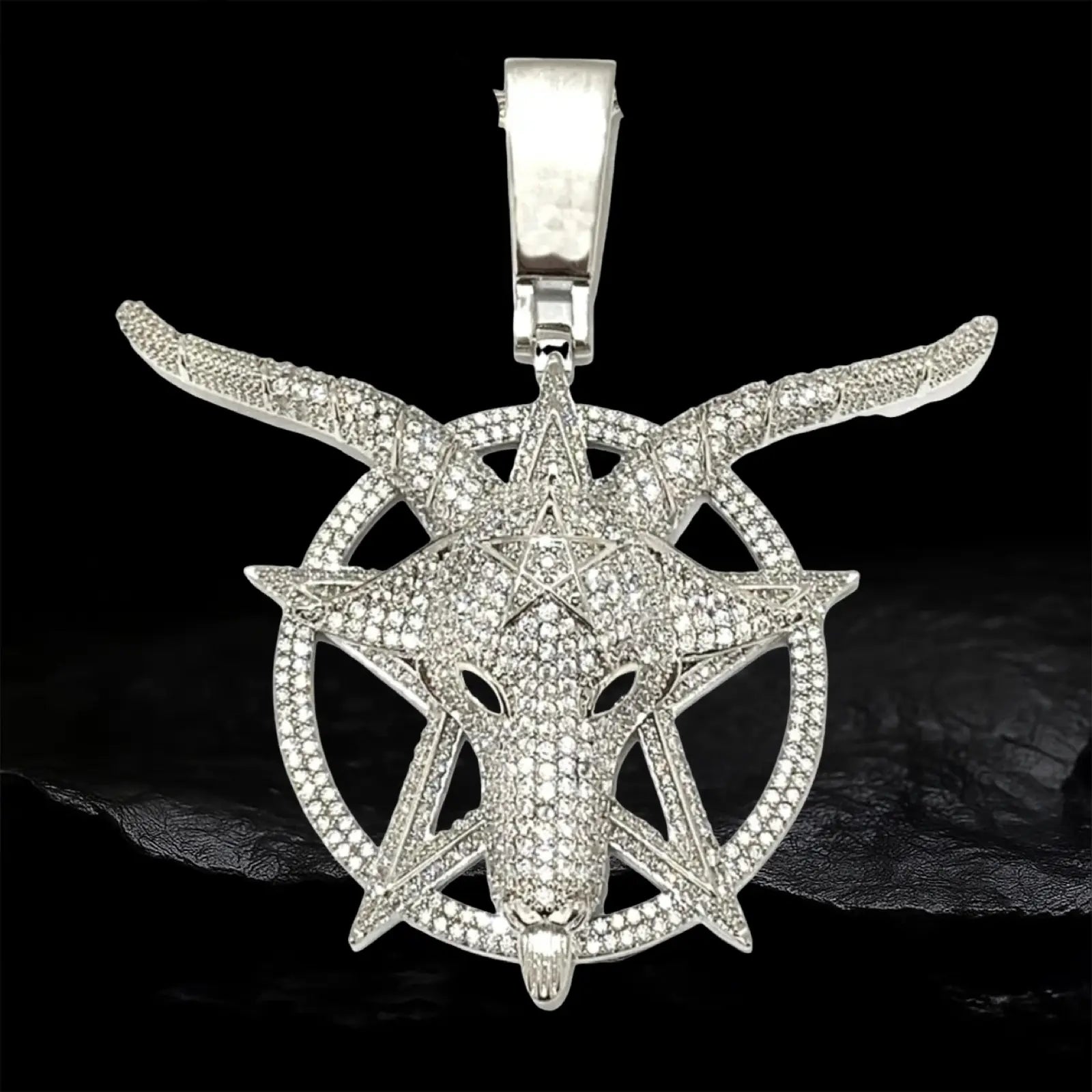 Iced Out Goat head Pendant BigBagBling