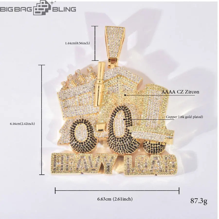 Iced Out HEANY LOND Pendant BigBagBling