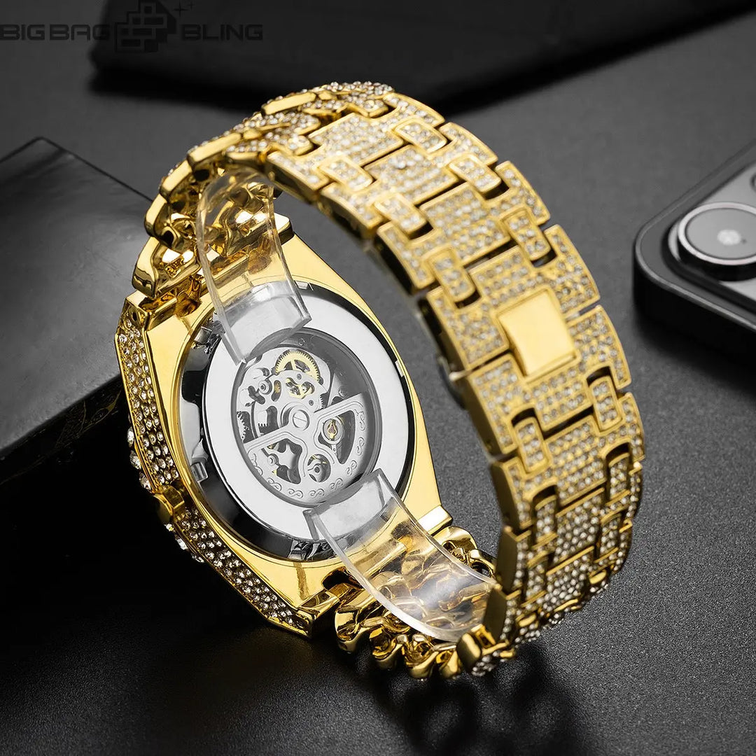 Iced Out Hollowed-out Watch BigBagBling