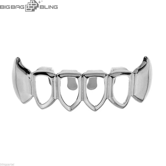 Iced Out Hollowed-out fangs Grillz BigBagBling