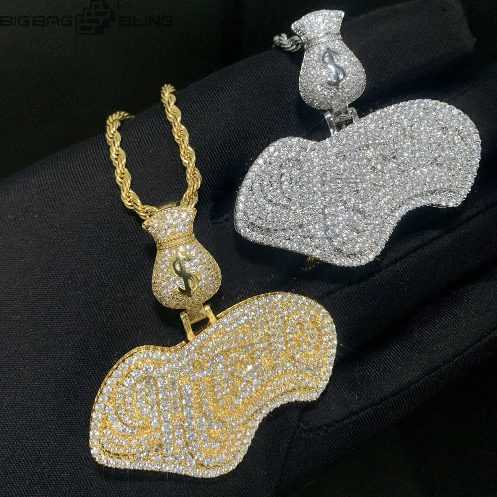 Iced Out Hustle Pendant BigBagBling