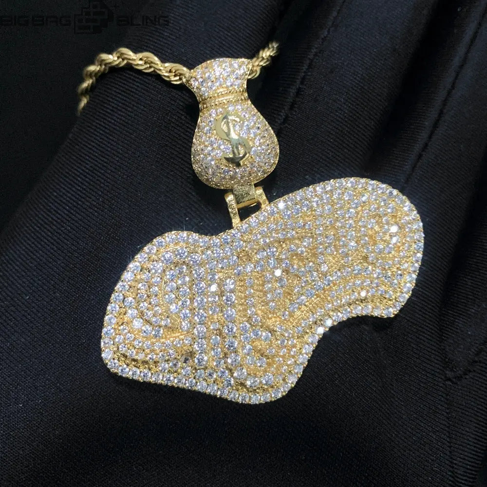 Iced Out Hustle Pendant BigBagBling
