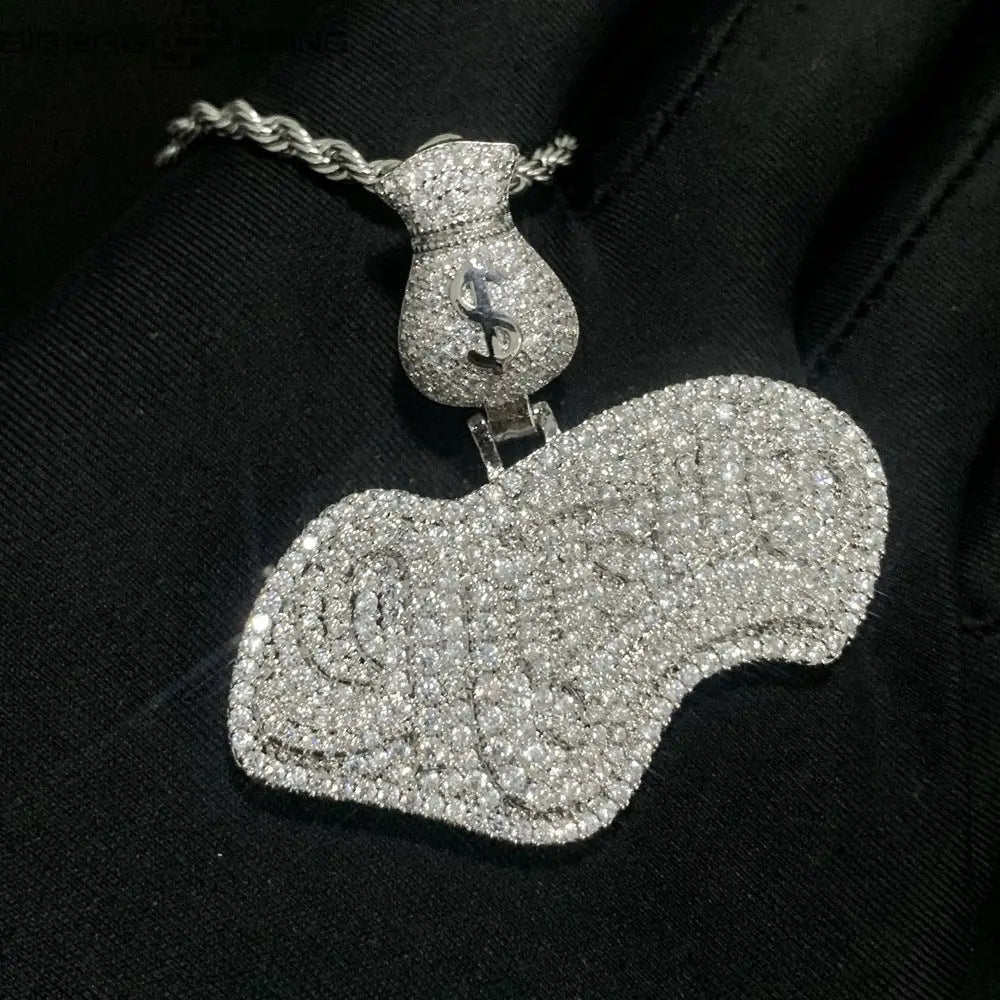 Iced Out Hustle Pendant BigBagBling
