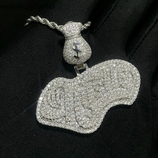 Iced Out Hustle Pendant BigBagBling