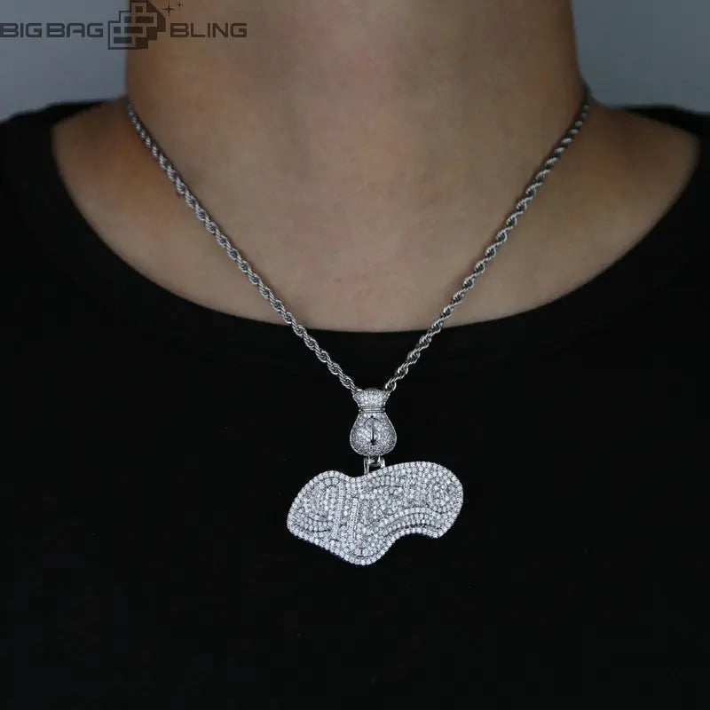 Iced Out Hustle Pendant BigBagBling
