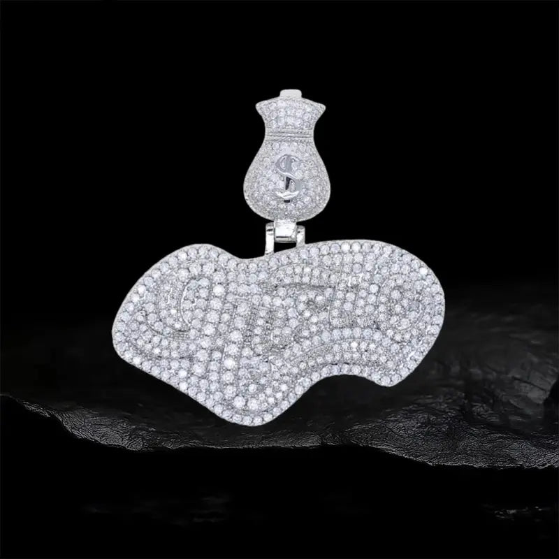 Iced Out Hustle Pendant BigBagBling