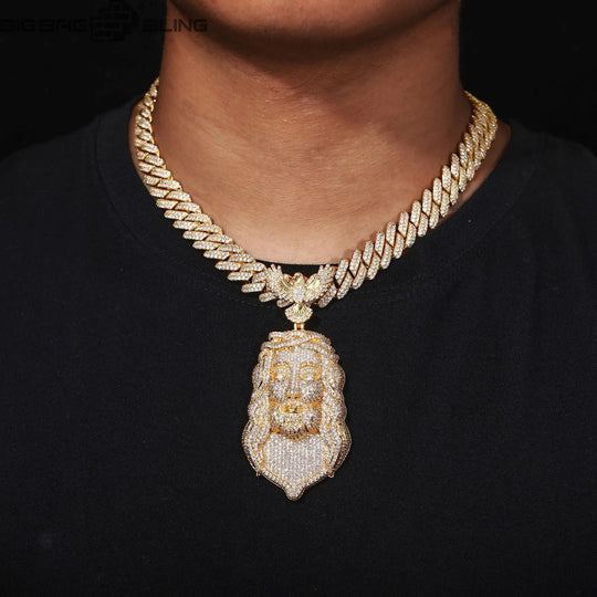 Iced Out Jesus Piece Pendant BigBagBling