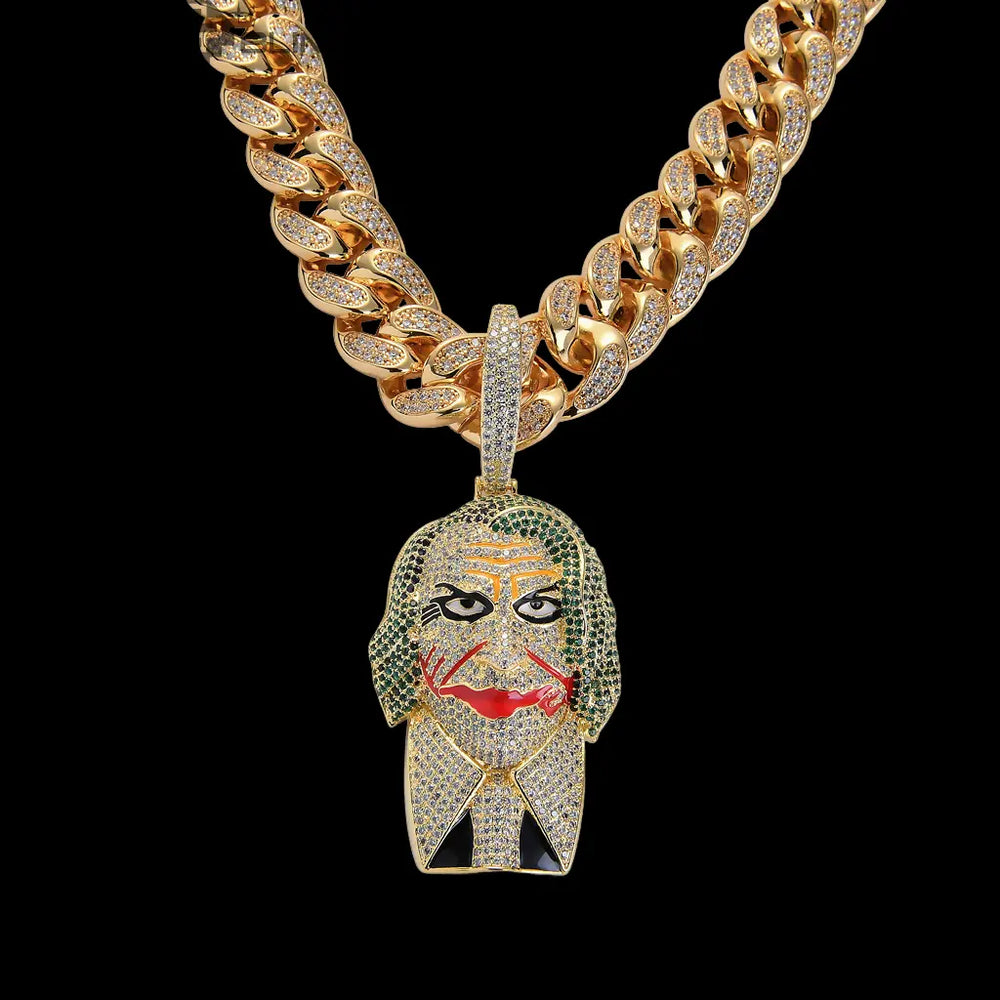Iced Out Joker Pendant BigBagBling