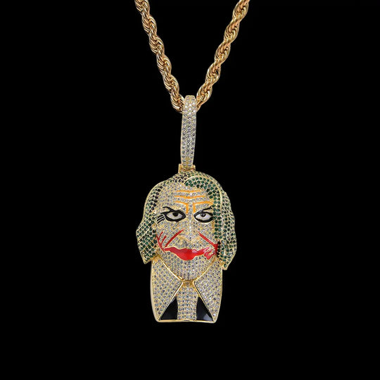 Iced Out Joker Pendant BigBagBling
