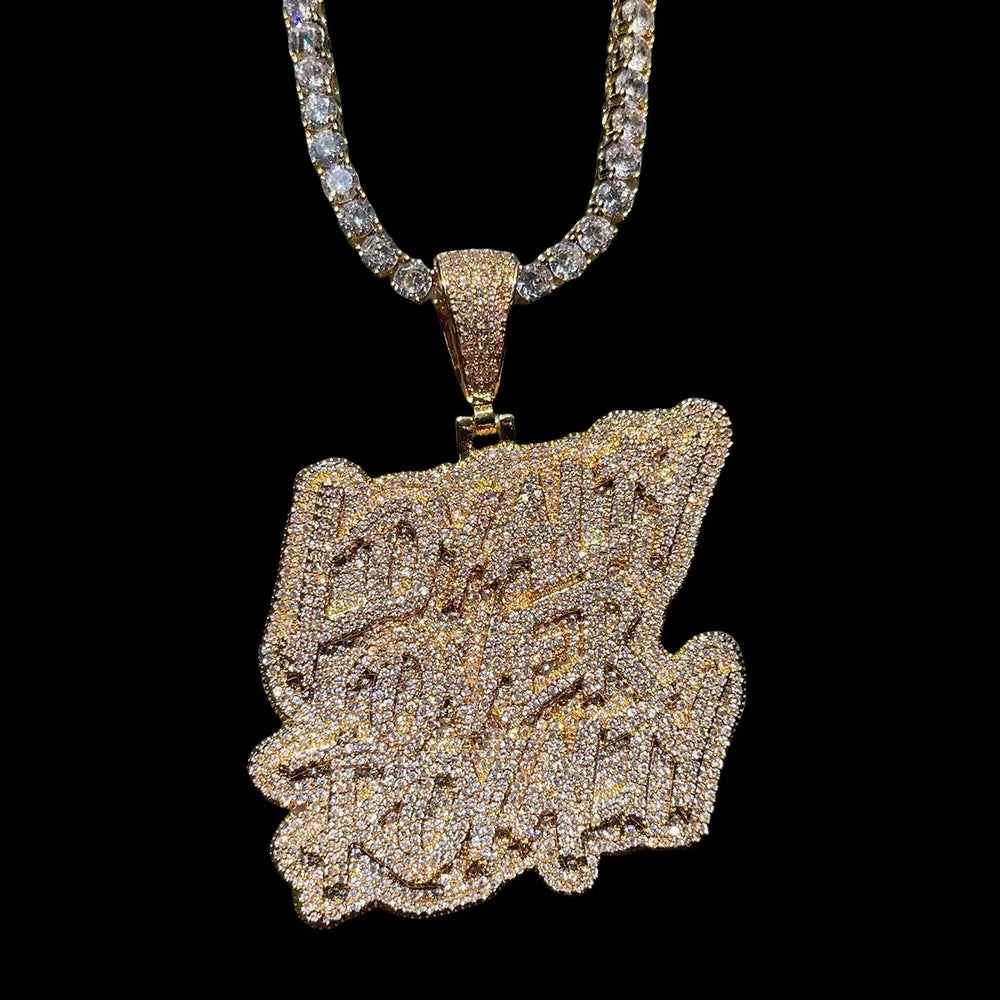 Iced Out Loyalty over Royalty  Pendant BigBagBling