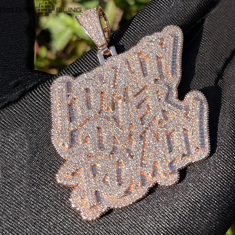 Iced Out Loyalty over Royalty  Pendant BigBagBling