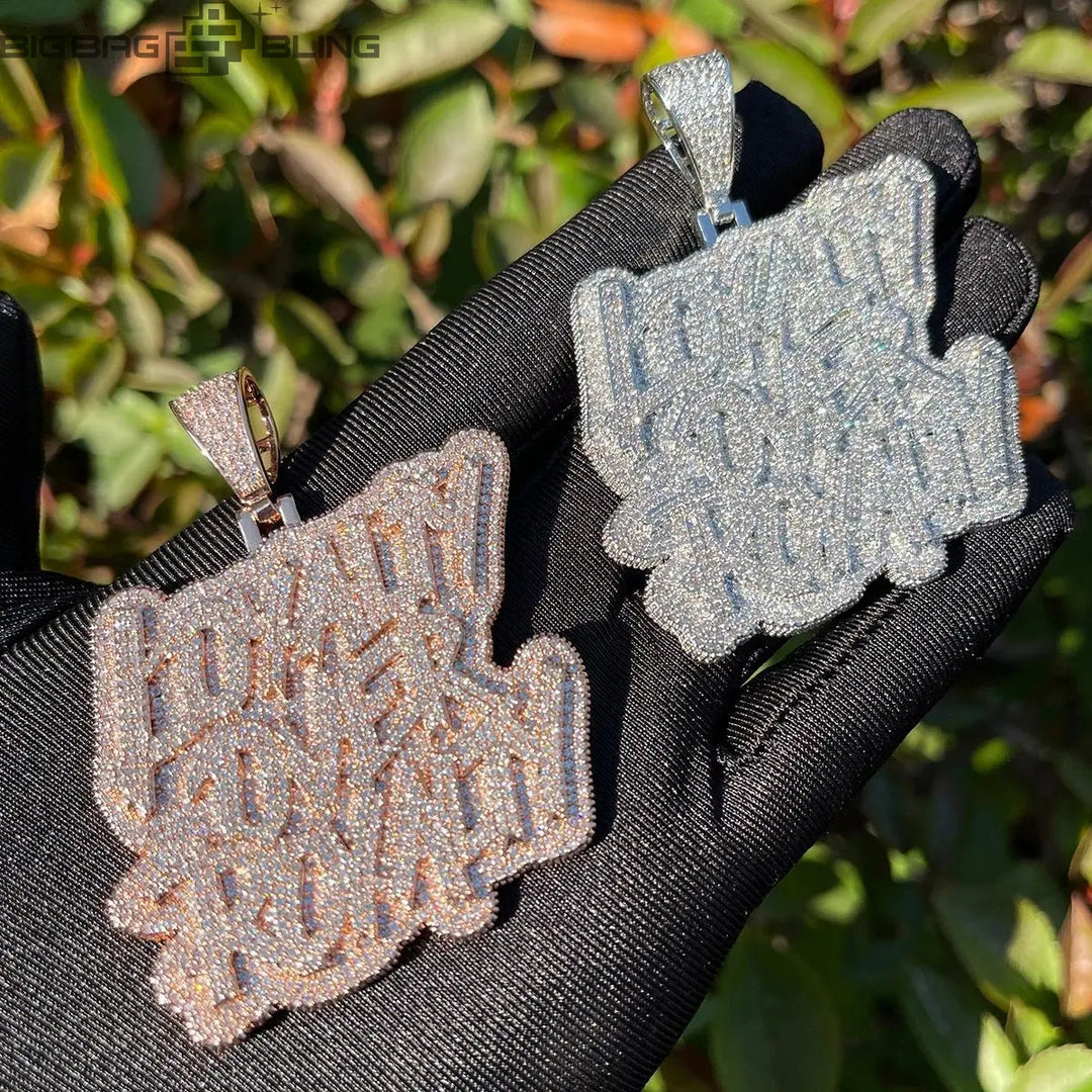 Iced Out Loyalty over Royalty  Pendant BigBagBling