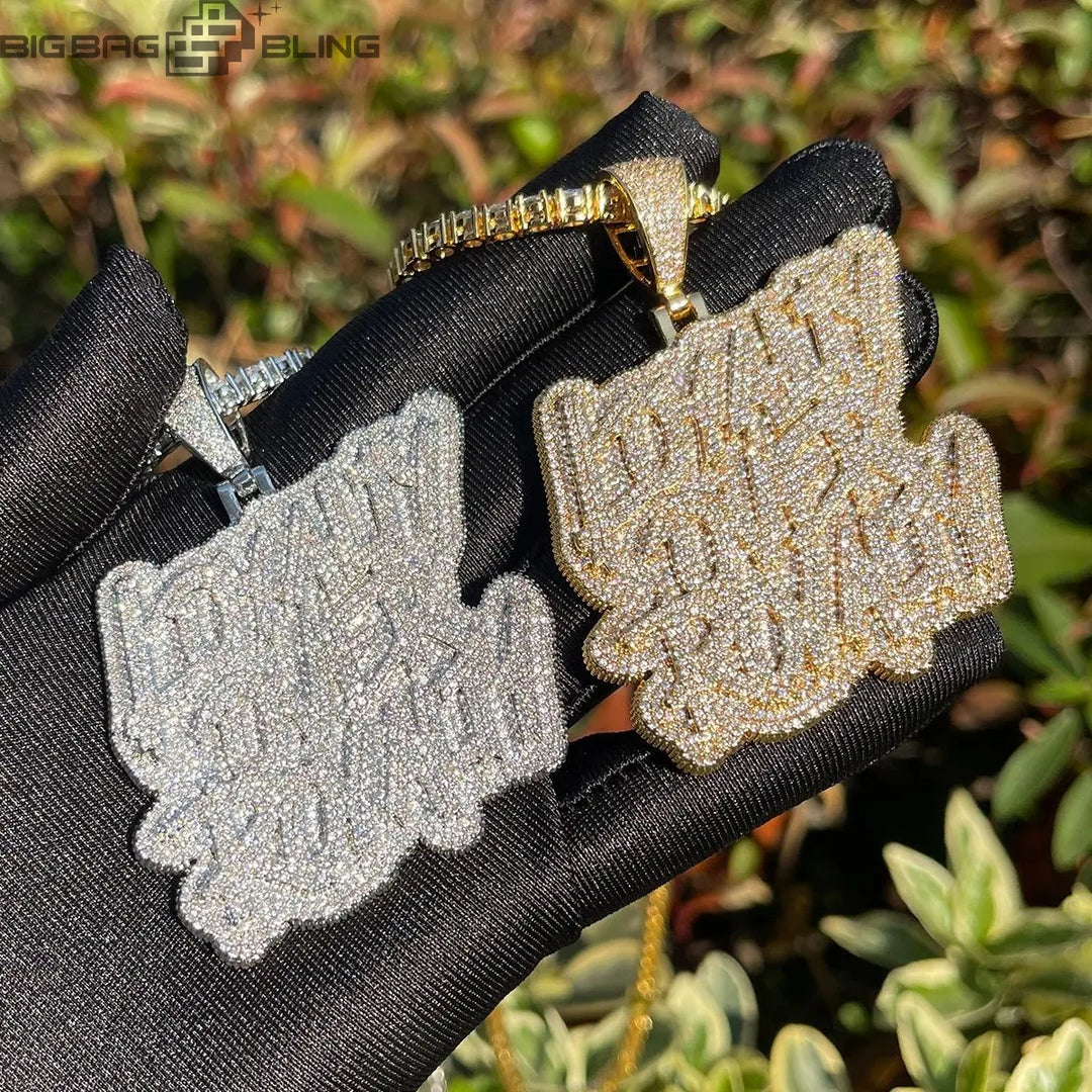 Iced Out Loyalty over Royalty  Pendant BigBagBling