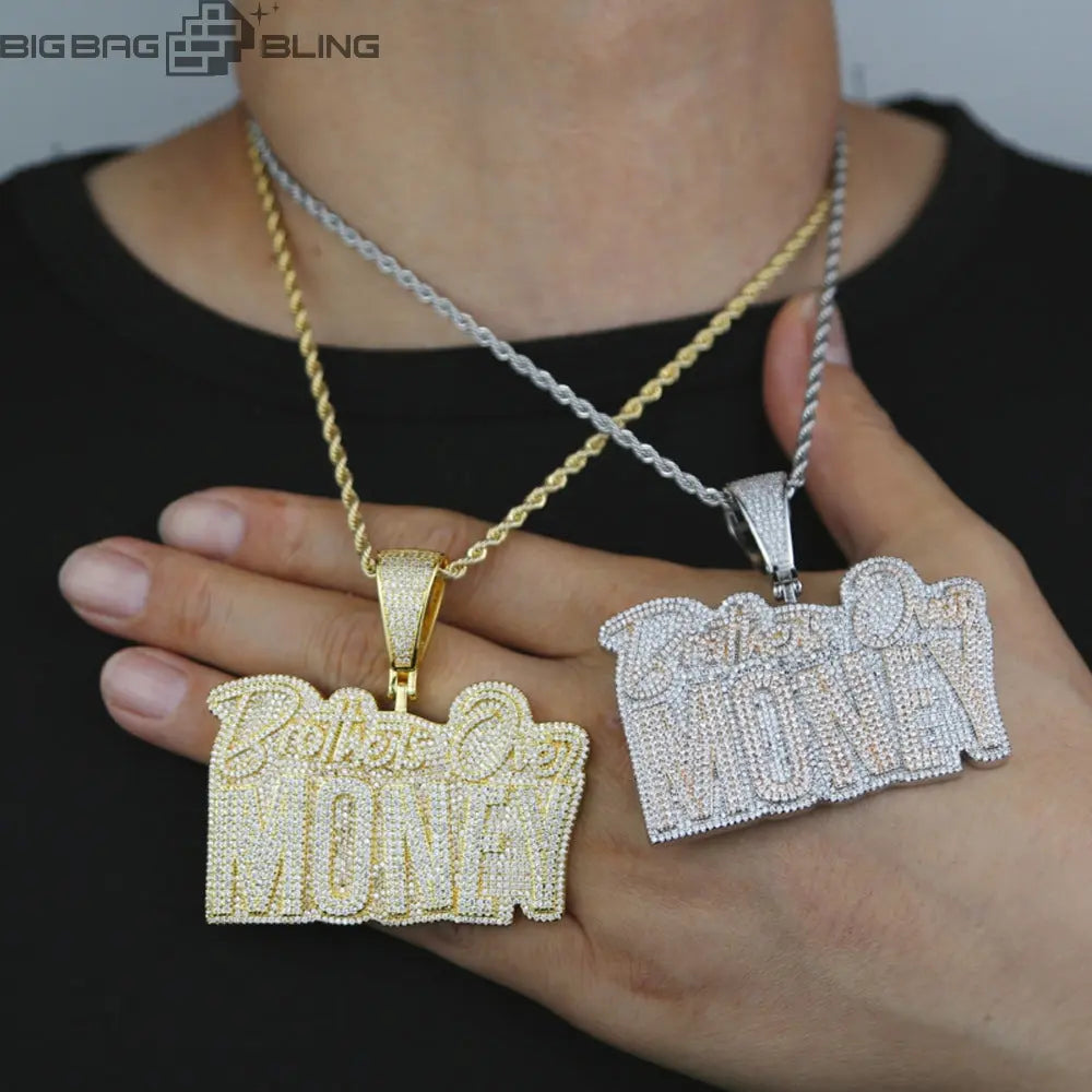 Iced Out MONEY Pendant BigBagBling
