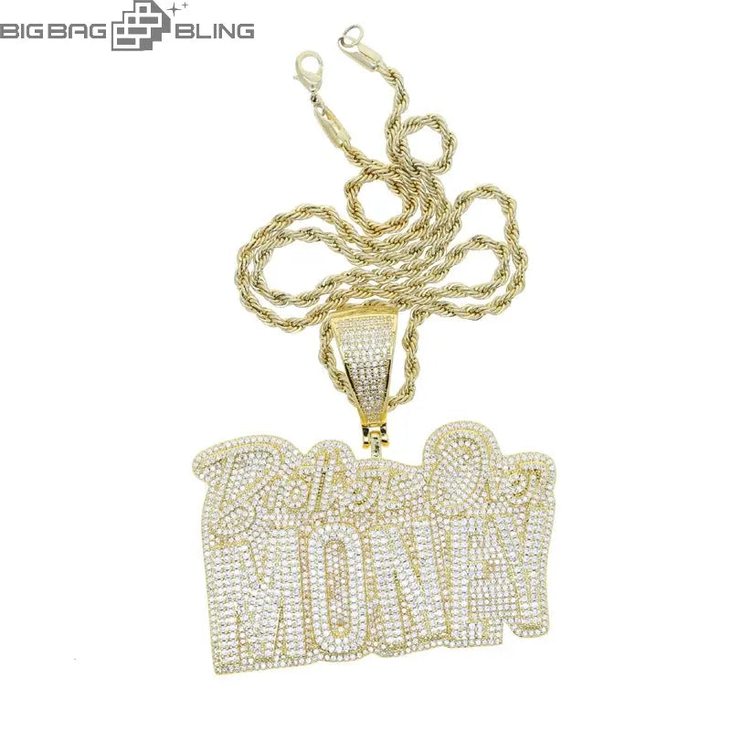Iced Out MONEY Pendant BigBagBling
