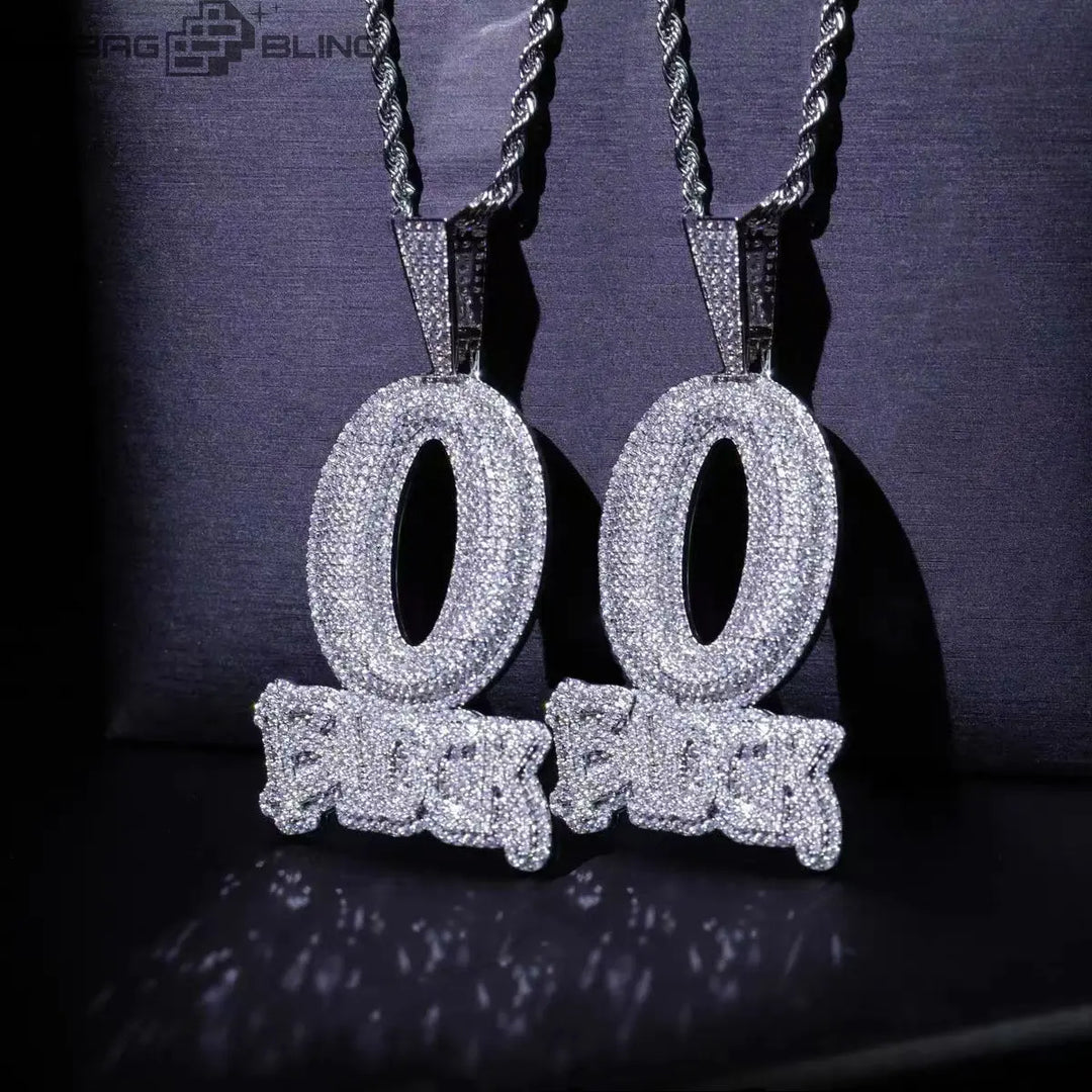 Iced Out O-shaped block Pendant BigBagBling