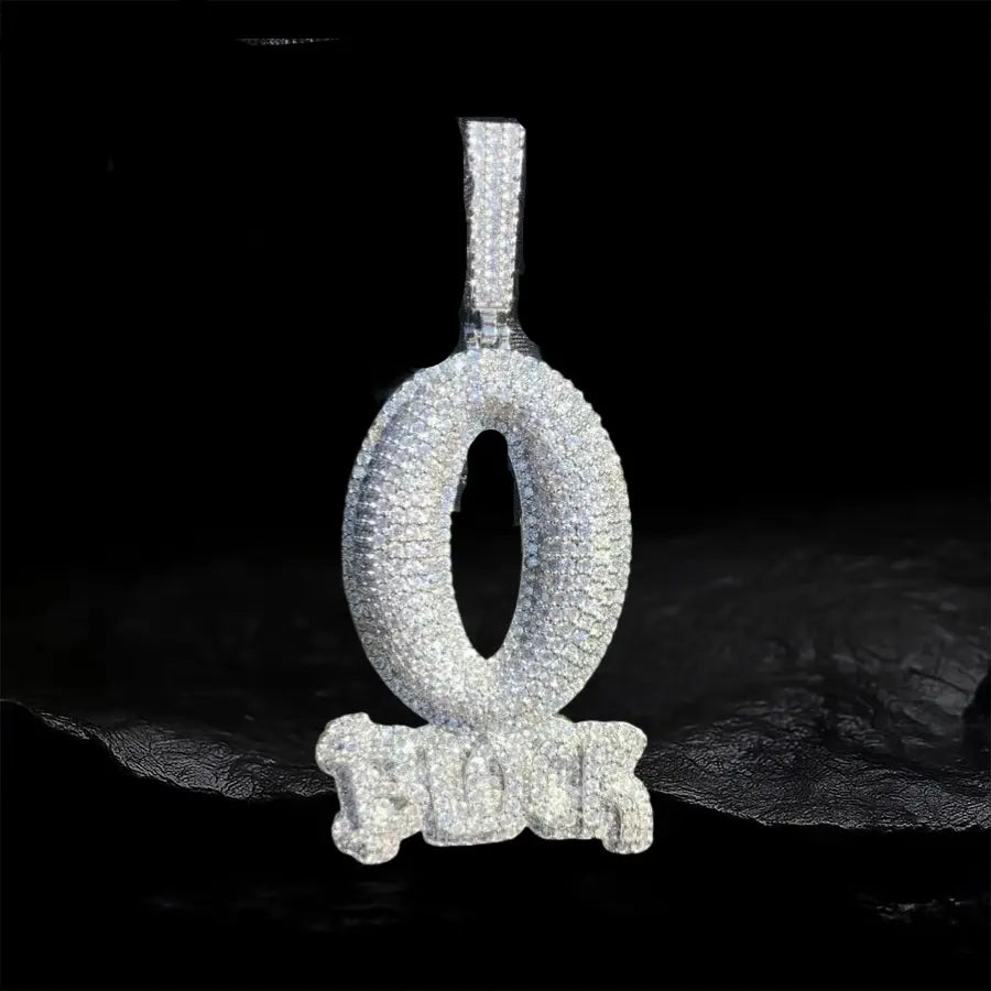 Iced Out O-shaped block Pendant BigBagBling