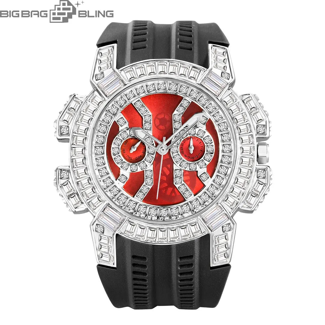 Iced Out Personalized large dial Watch BigBagBling