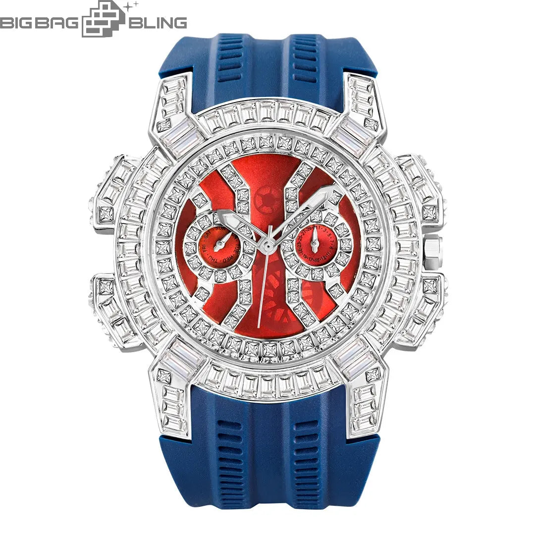 Iced Out Personalized large dial Watch BigBagBling