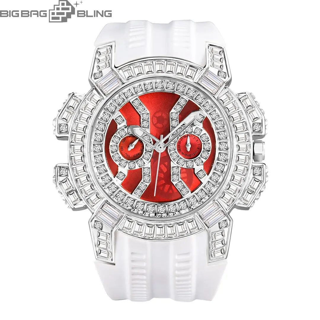 Iced Out Personalized large dial Watch BigBagBling