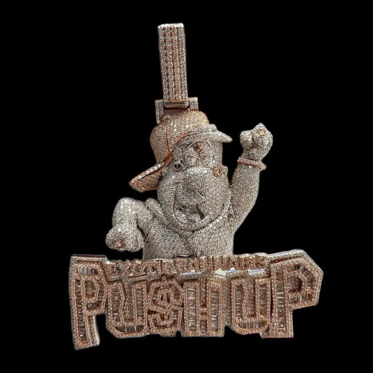 Iced Out Push up  Pendant - Pre Order BigBagBling