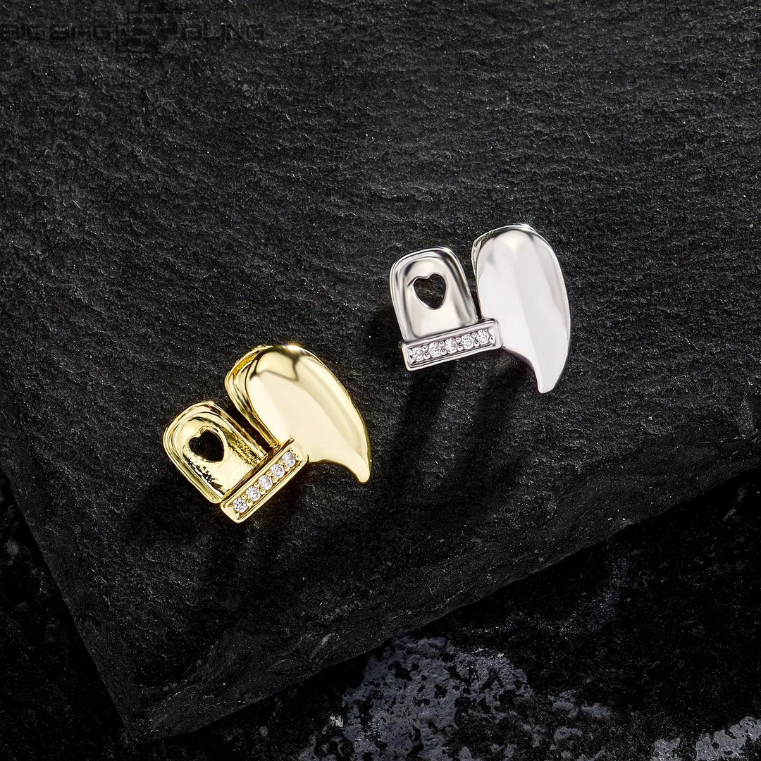 Iced Out Single sharp tooth Grillz BigBagBling