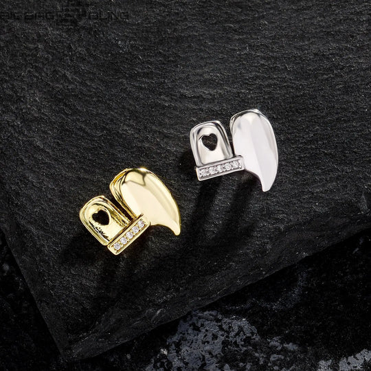 Iced Out Single sharp tooth Grillz BigBagBling