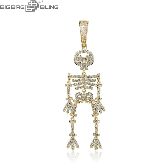 Iced Out Skull Pendant BigBagBling