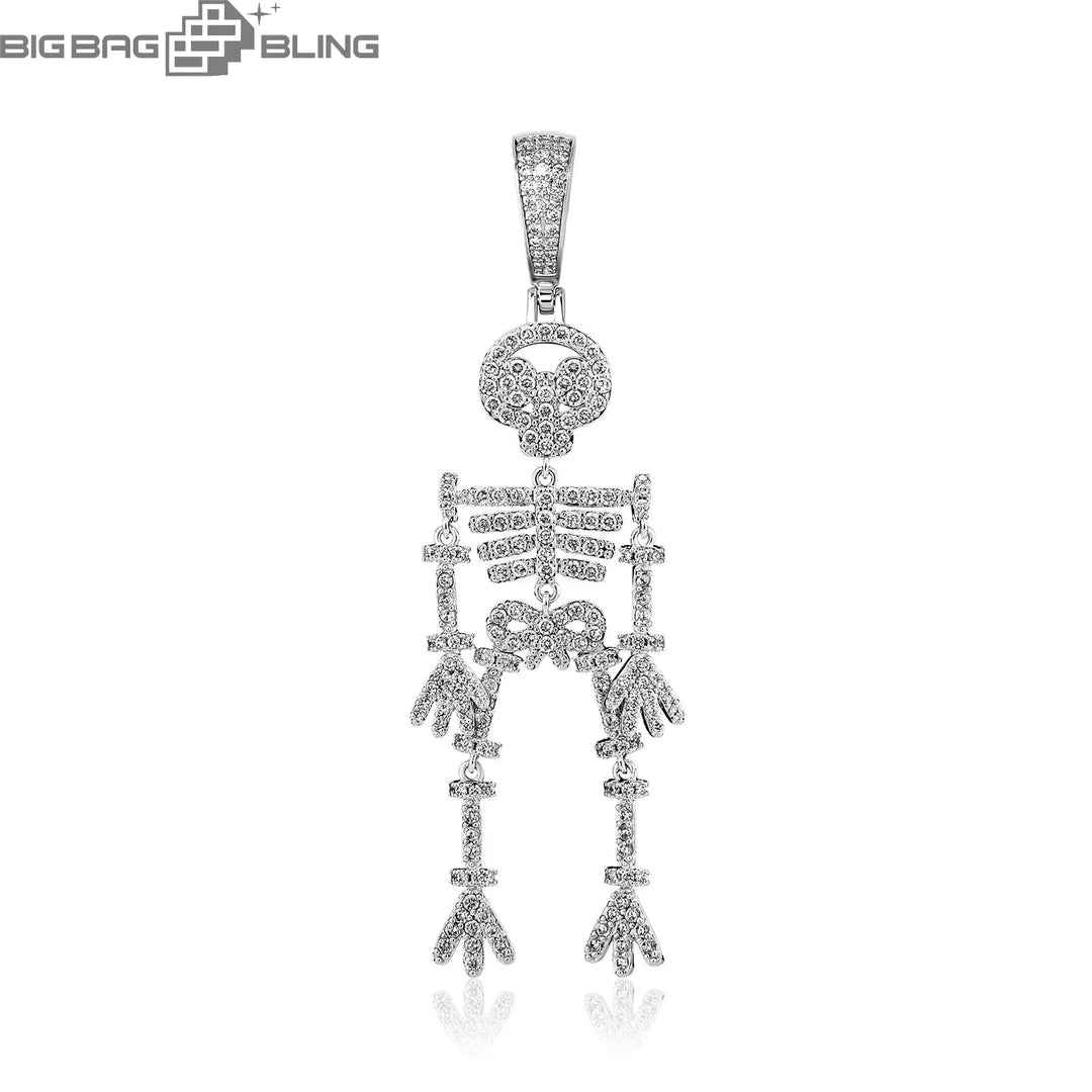 Iced Out Skull Pendant BigBagBling