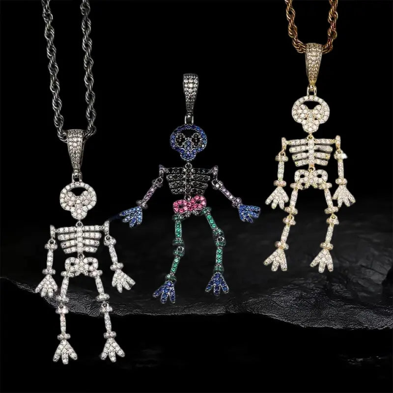 Iced Out Skull Pendant BigBagBling