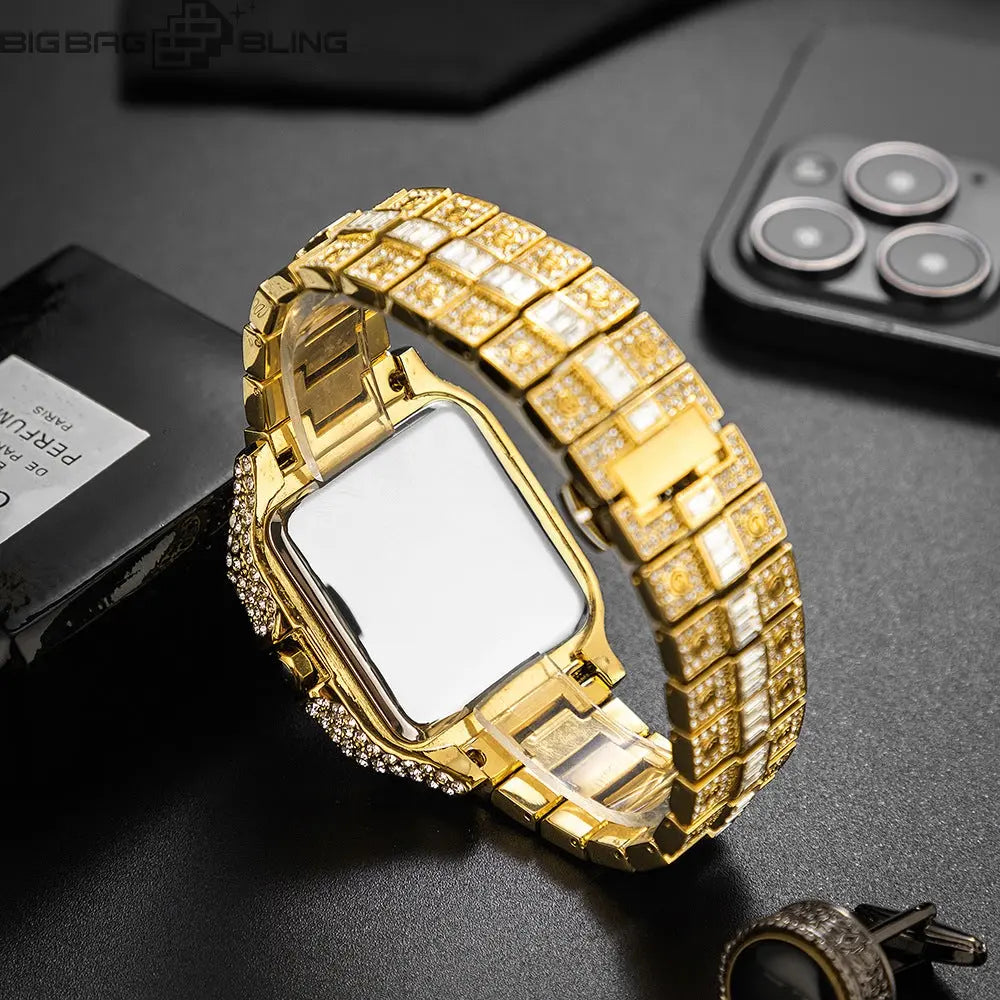 Iced Out Square Quartz Watch BigBagBling