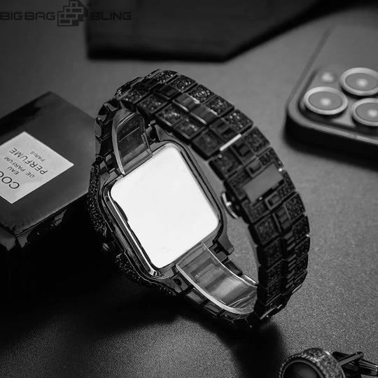 Iced Out Square Quartz Watch BigBagBling