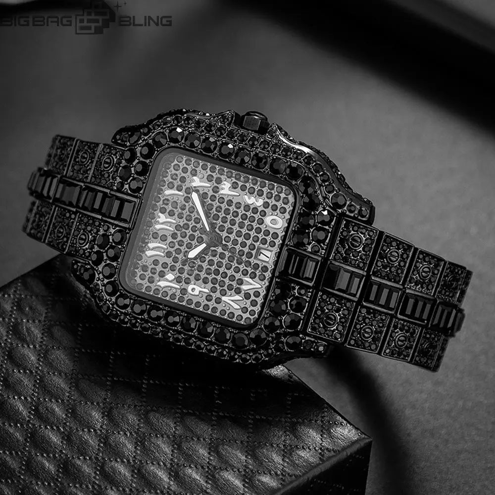 Iced Out Square Quartz Watch BigBagBling