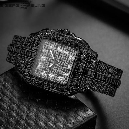 Iced Out Square Quartz Watch BigBagBling