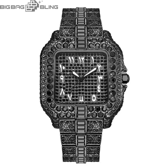 Iced Out Square Quartz Watch BigBagBling