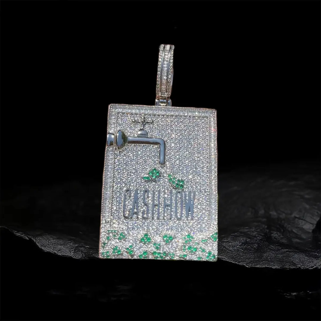Iced Out Start-up cash Now Pendant BigBagBling