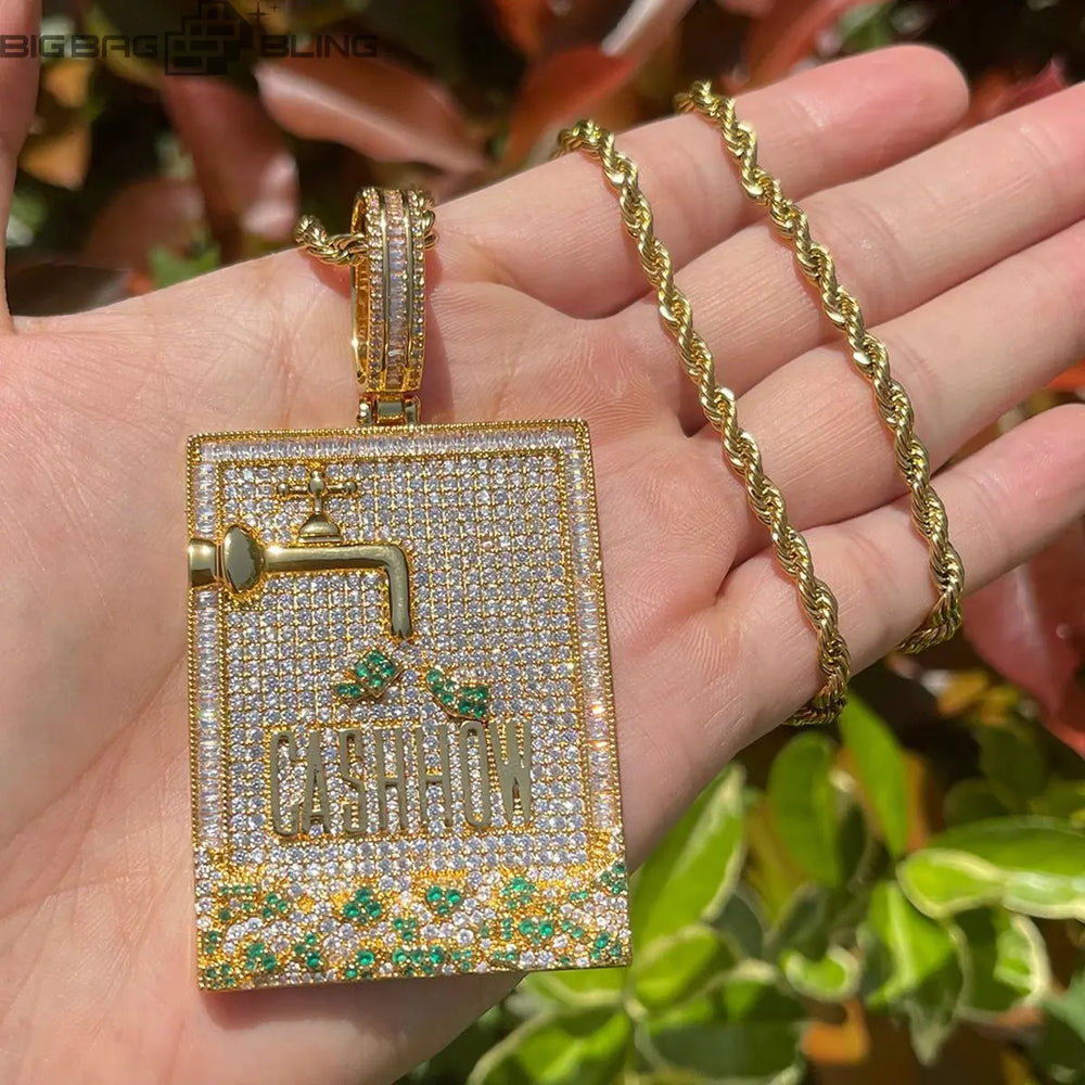 Iced Out Start-up cash Pendant BigBagBling