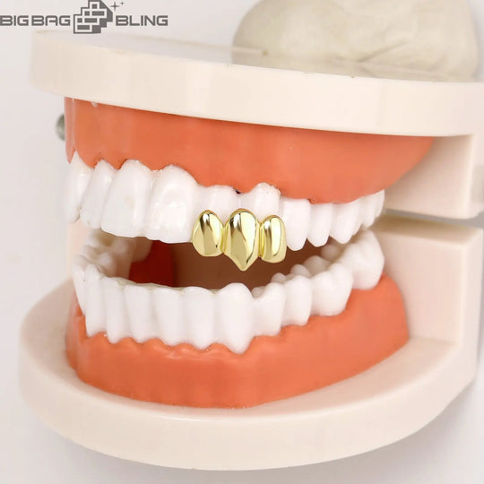 Iced Out Three teeth Grillz BigBagBling
