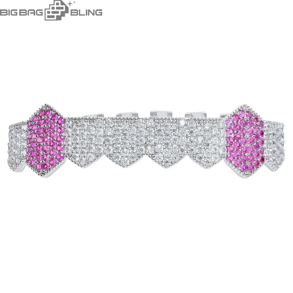 Iced Out Vampire fangs Grillz BigBagBling