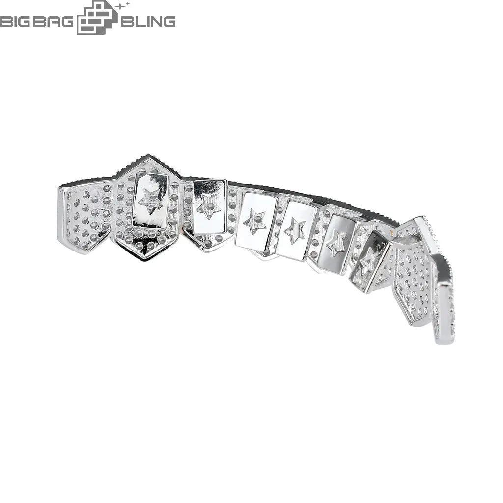 Iced Out Vampire fangs Grillz BigBagBling