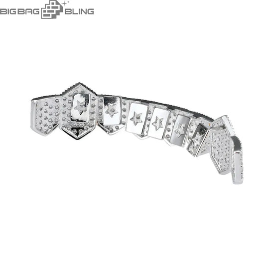 Iced Out Vampire fangs Grillz BigBagBling