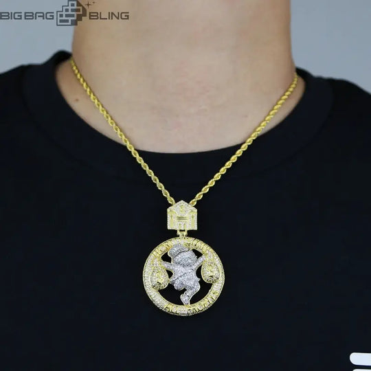 Iced Out World is mine Pendant BigBagBling