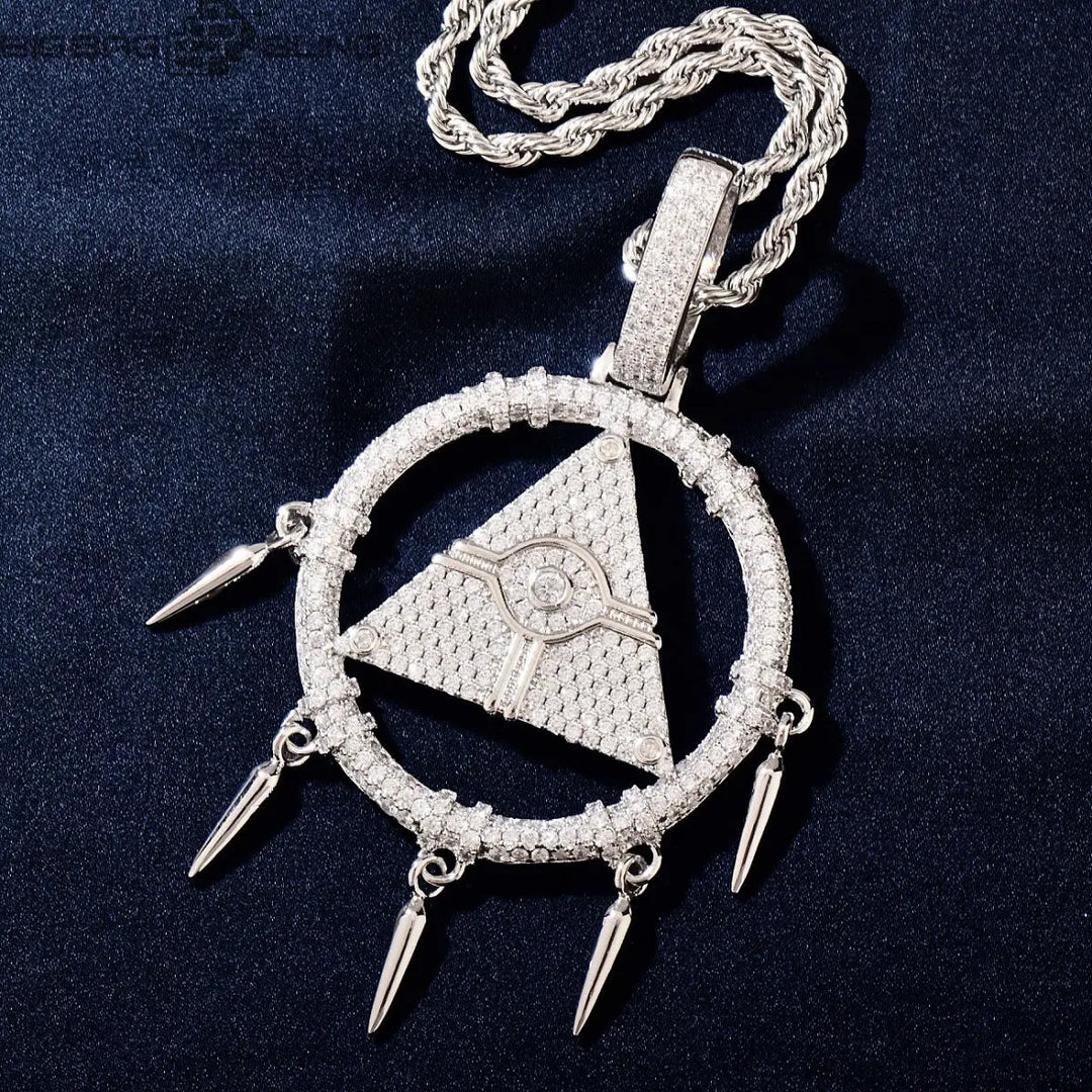 Iced Out dreamcatcher Pendant BigBagBling