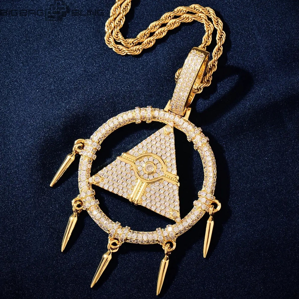 Iced Out dreamcatcher Pendant BigBagBling