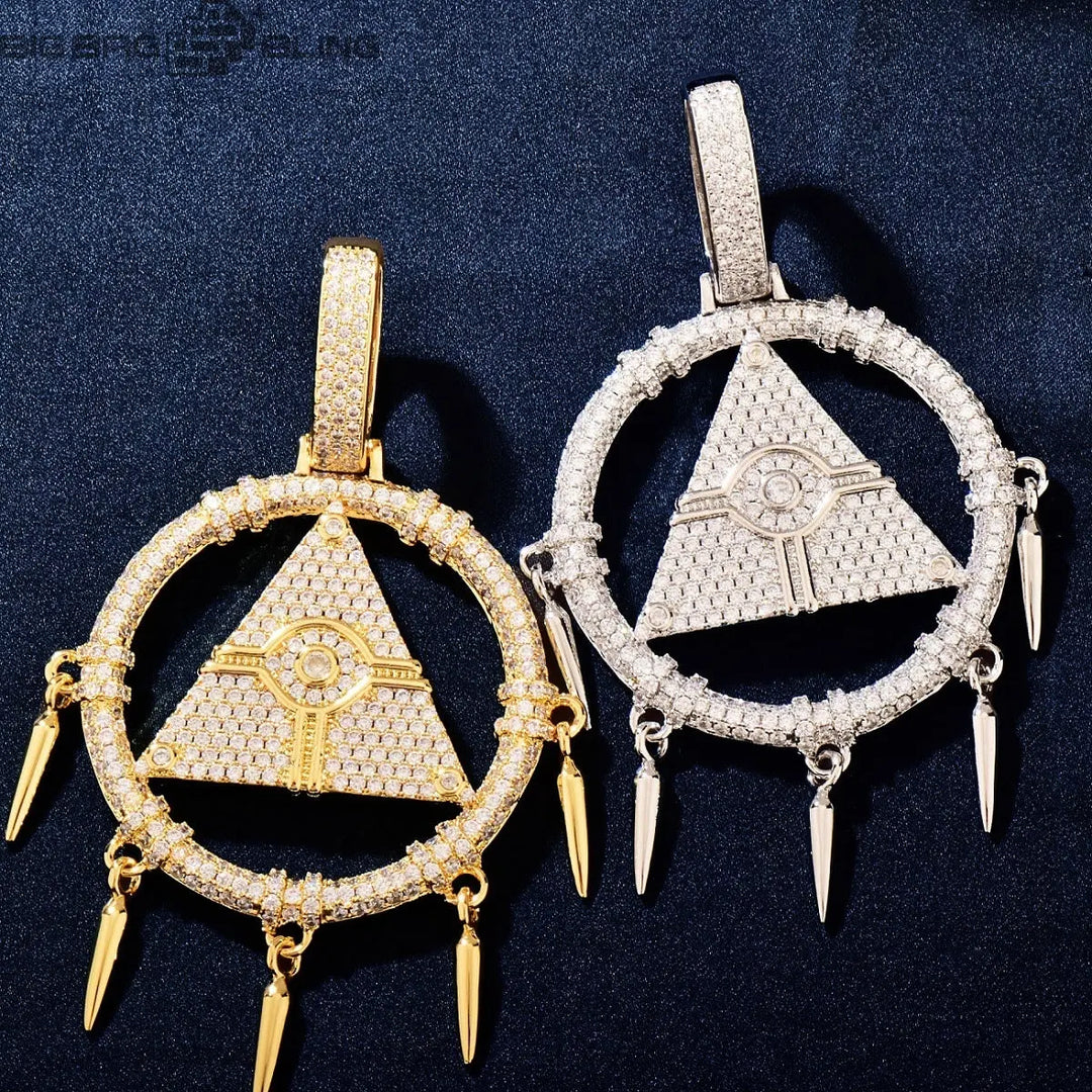 Iced Out dreamcatcher Pendant BigBagBling